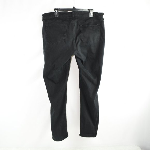 GAP 18/34 Premium Skinny Black Soft Denim Pants Jeans - Picture 4 of 7